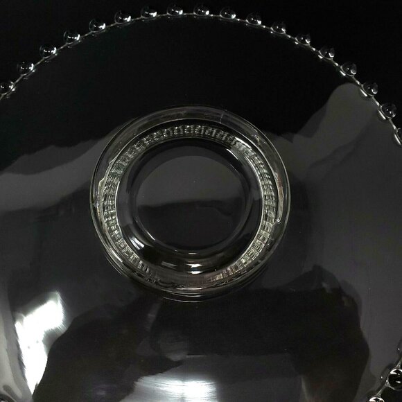 Candlewick Clear Mayonnaise Bowl & Underplate Imperial Glass Beaded Edge - Picture 9 of 10